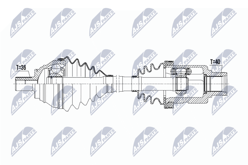 Приводний вал NTY NPW-VW-127