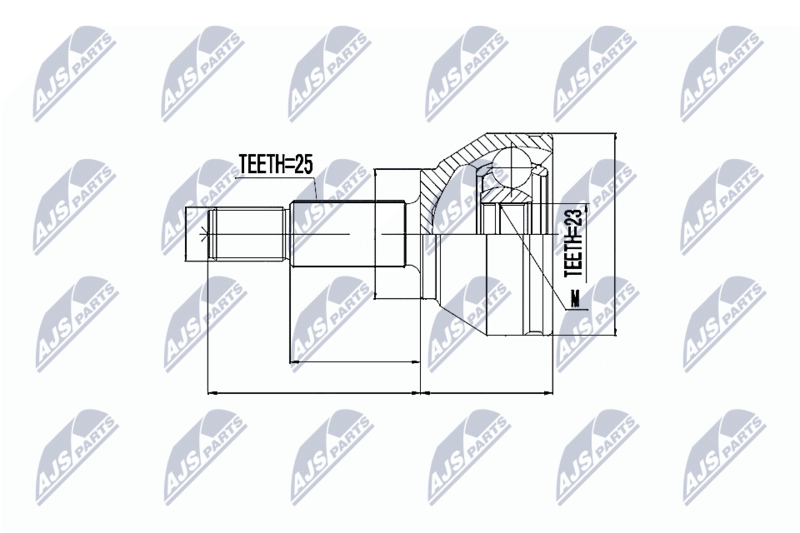 Joint Kit, drive shaft NTY NPZ-FR-019