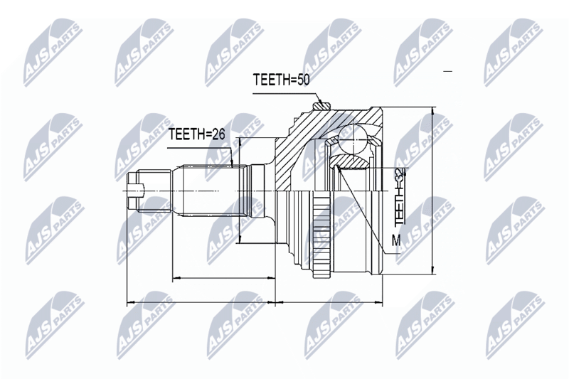 Joint Kit, drive shaft NTY NPZ-HD-031