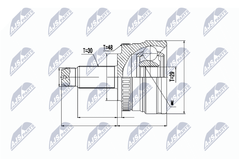 Joint Kit, drive shaft NTY NPZ-LR-013