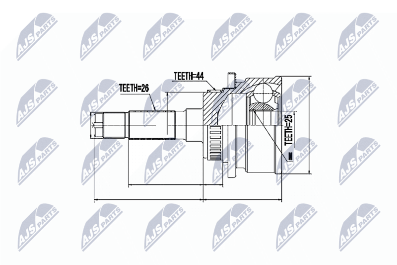 Joint Kit, drive shaft NTY NPZ-MZ-041