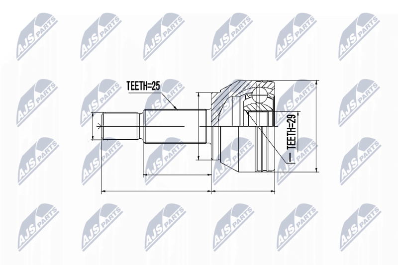 Joint Kit, drive shaft NTY NPZ-MZ-060