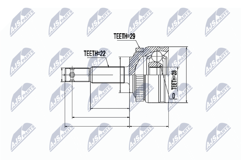 Joint Kit, drive shaft NTY NPZ-PL-007