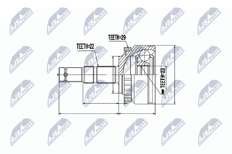 Joint Kit, drive shaft NTY NPZ-PL-015