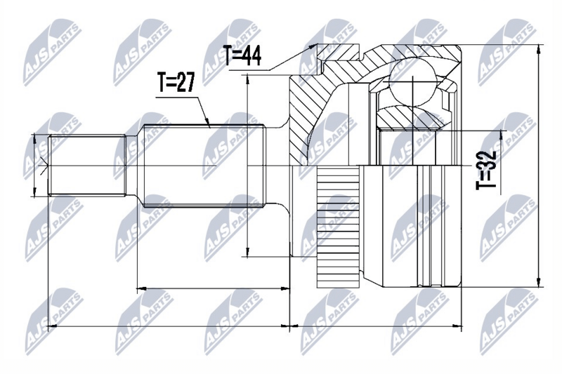 Joint Kit, drive shaft NTY NPZ-RE-047