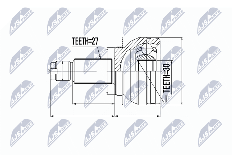 Joint Kit, drive shaft NTY NPZ-SB-009
