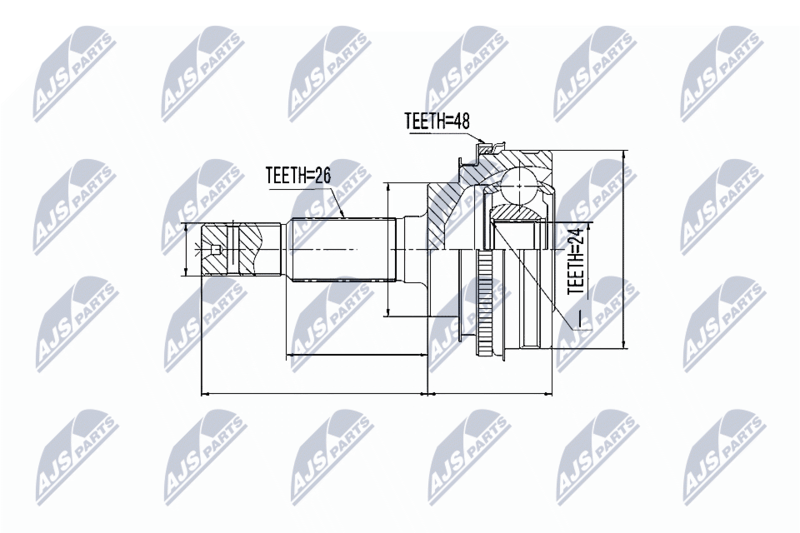 Joint Kit, drive shaft NTY NPZ-TY-001