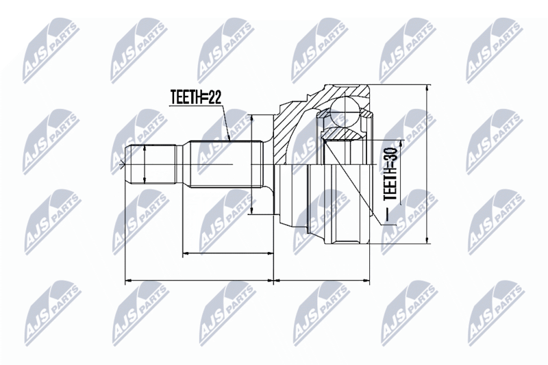 Joint Kit, drive shaft NTY NPZ-VW-013