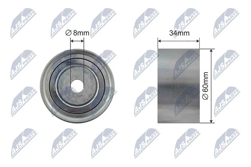 Deflection Pulley/Guide Pulley, timing belt NTY RNK-SU-018