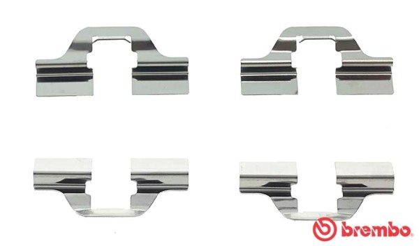 Accessory Kit, disc brake pad BREMBO A 02 205