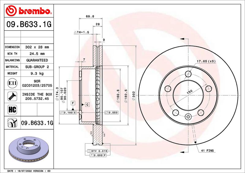 Stabdžių rinkinys, diskiniai stabdžiai BREMBO KT 10 034