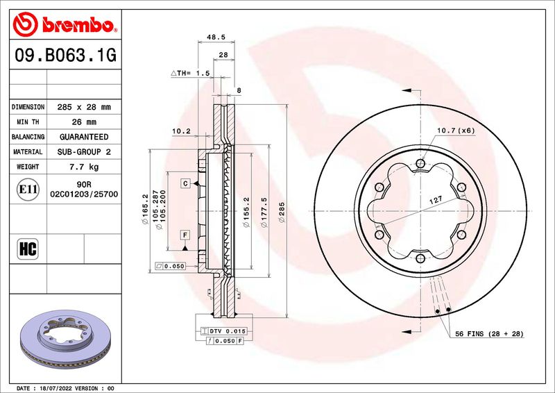 Stabdžių rinkinys, diskiniai stabdžiai BREMBO KT 10 039