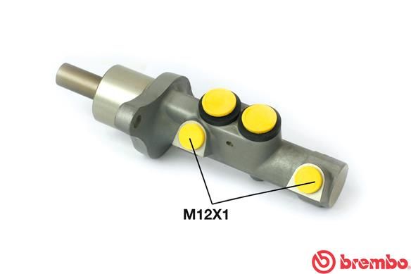 Pagrindinis cilindras, stabdžiai BREMBO M 85 014