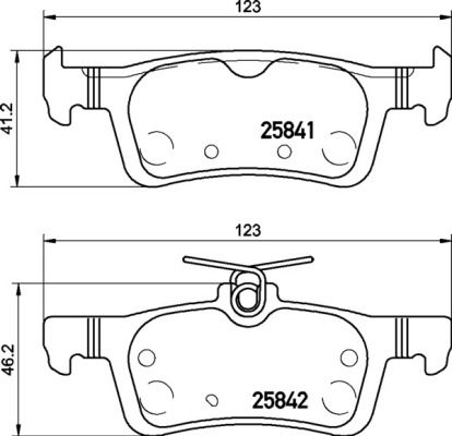 Stabdžių trinkelių rinkinys, diskinis stabdys BREMBO P 24 204