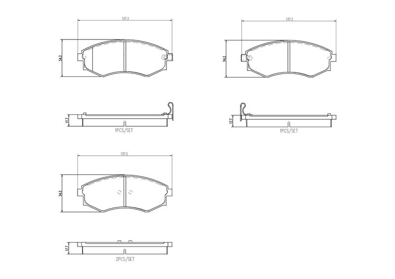 Brake Pad Set, disc brake BREMBO P 30 097