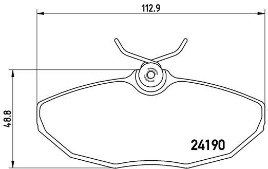 Brake Pad Set, disc brake BREMBO P 36 015