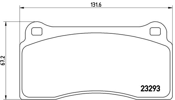 Stabdžių trinkelių rinkinys, diskinis stabdys BREMBO P36018