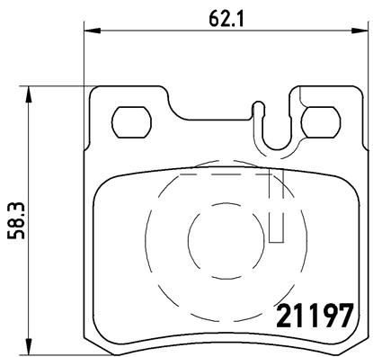 Brake Pad Set, disc brake BREMBO P 50 009