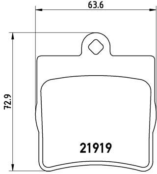 Brake Pad Set, disc brake BREMBO P 50 025