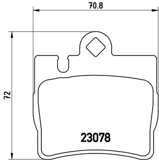 Brake Pad Set, disc brake BREMBO P 50 042