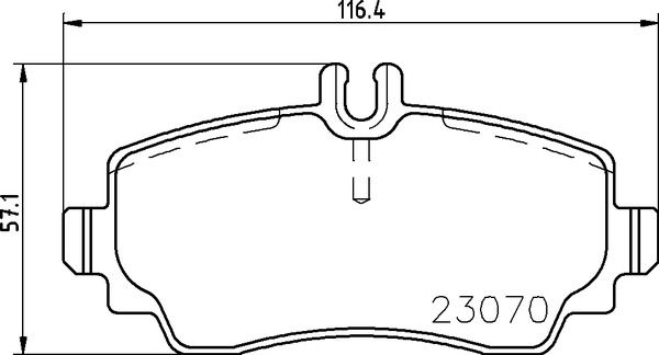 Brake Pad Set, disc brake BREMBO P 50 047