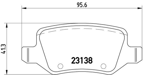 Brake Pad Set, disc brake BREMBO P 50 058