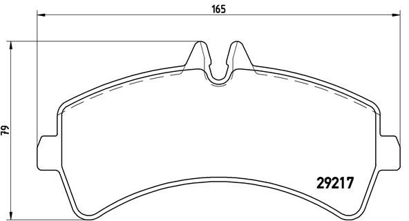 Brake Pad Set, disc brake BREMBO P 50 060