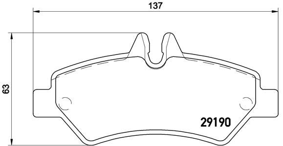 Brake Pad Set, disc brake BREMBO P 50 084