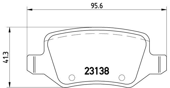 Stabdžių trinkelių rinkinys, diskinis stabdys BREMBO P 50 090