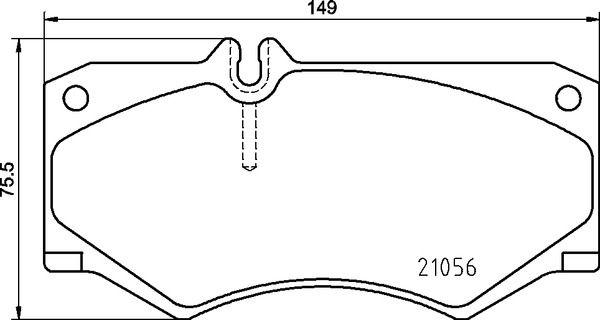 Brake Pad Set, disc brake BREMBO P 50 134