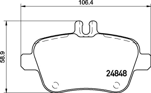 Комплект гальмівних накладок, дискове гальмо BREMBO P 50 135