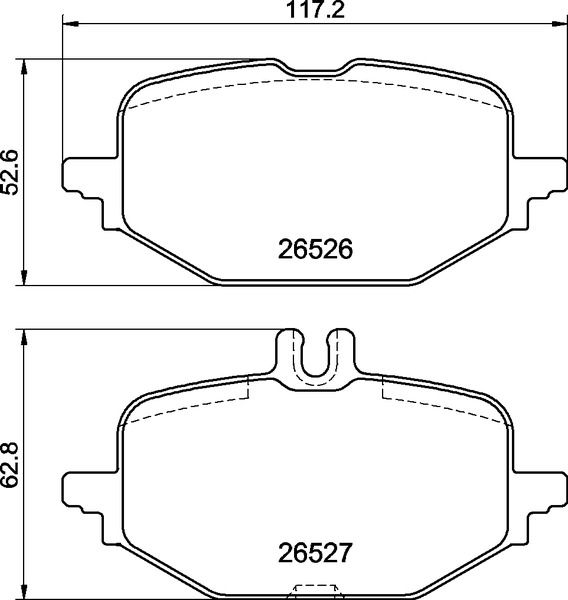 Brake Pad Set, disc brake BREMBO P 50 172