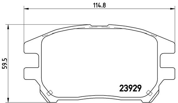 Brake Pad Set, disc brake BREMBO P 56 050