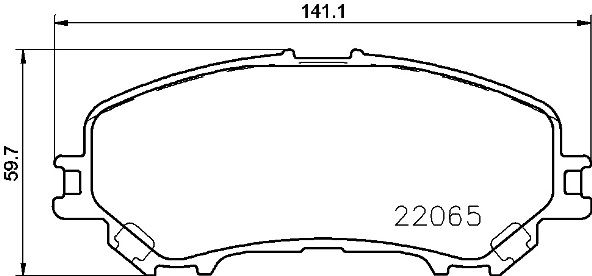 Brake Pad Set, disc brake BREMBO P 56 100