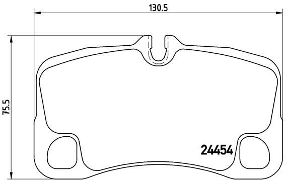 Stabdžių trinkelių rinkinys, diskinis stabdys BREMBO P 65 013