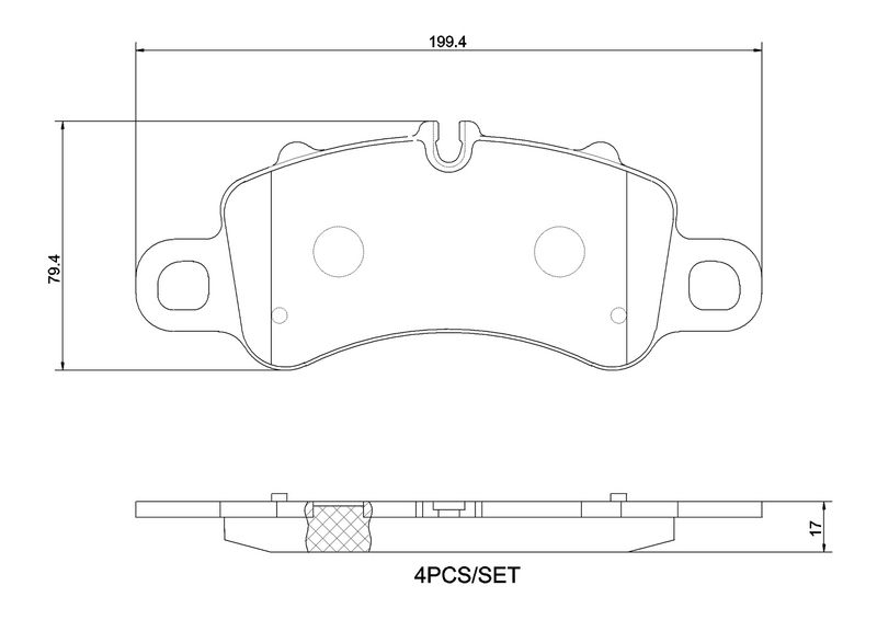 Stabdžių trinkelių rinkinys, diskinis stabdys BREMBO P 65 041