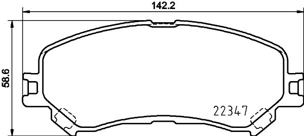 Комплект гальмівних накладок, дискове гальмо BREMBO P 68 067