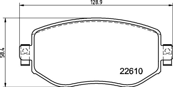 Brake Pad Set, disc brake BREMBO P 68 068