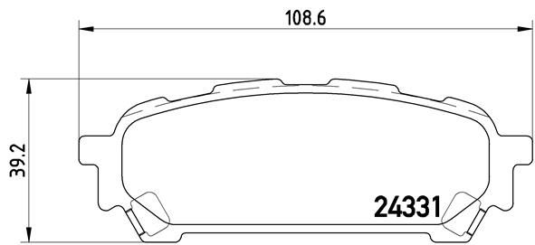 Brake Pad Set, disc brake BREMBO P 78 014