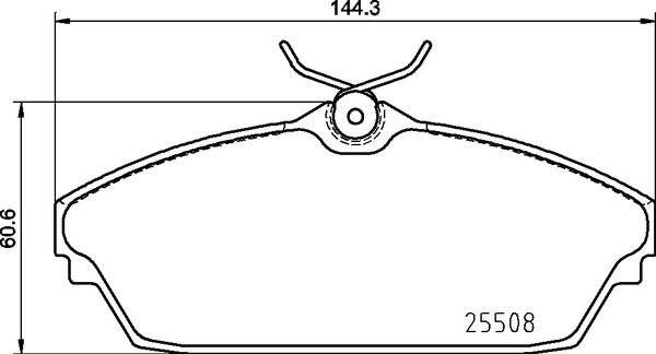 Stabdžių trinkelių rinkinys, diskinis stabdys BREMBO P 82 003