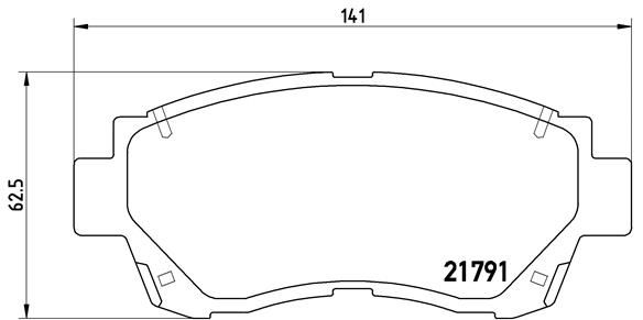 Brake Pad Set, disc brake BREMBO P 83 027