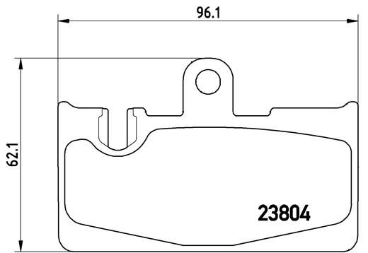 Brake Pad Set, disc brake BREMBO P 83 059