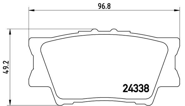 Brake Pad Set, disc brake BREMBO P 83 089