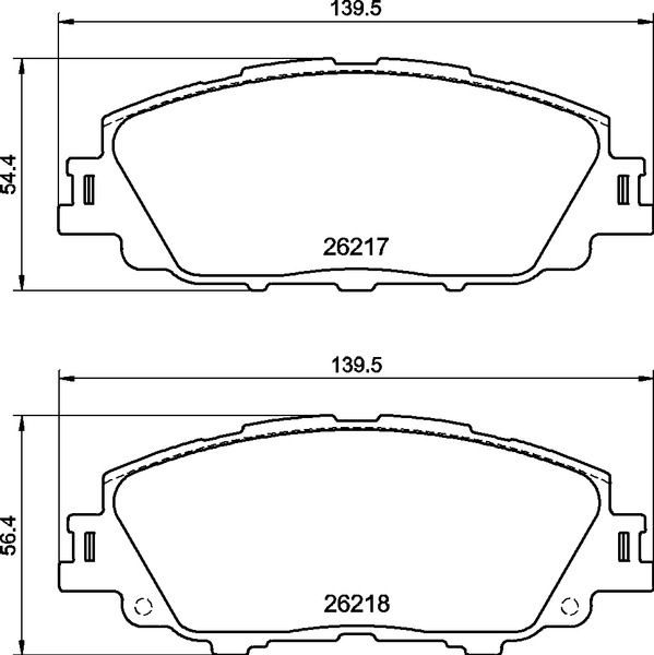 Комплект гальмівних накладок, дискове гальмо BREMBO P 83 175