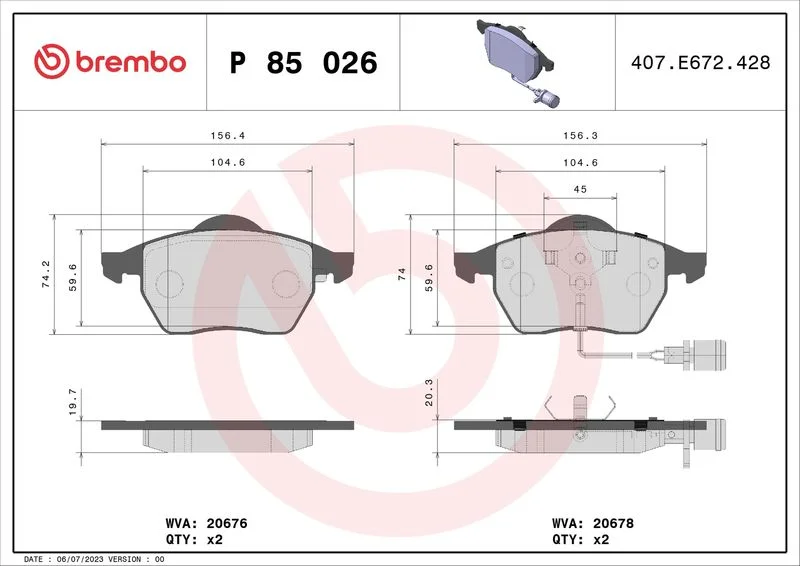 402 BREMBO P 85 026