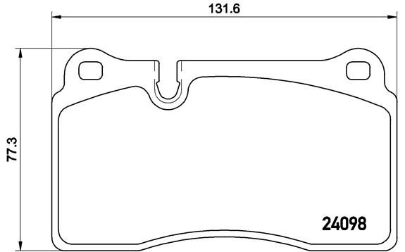 Комплект гальмівних накладок, дискове гальмо BREMBO P 85 110