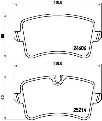 Brake Pad Set, disc brake BREMBO P 85 118