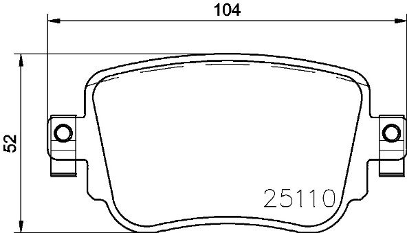 Stabdžių trinkelių rinkinys, diskinis stabdys BREMBO P 85 140