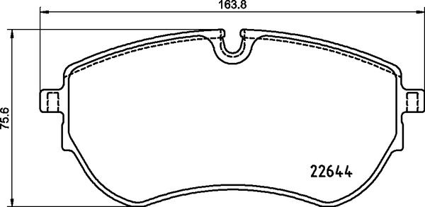 Stabdžių trinkelių rinkinys, diskinis stabdys BREMBO P 85 173