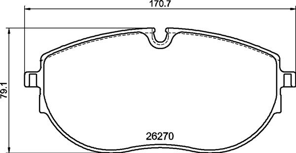 Stabdžių trinkelių rinkinys, diskinis stabdys BREMBO P 85 188